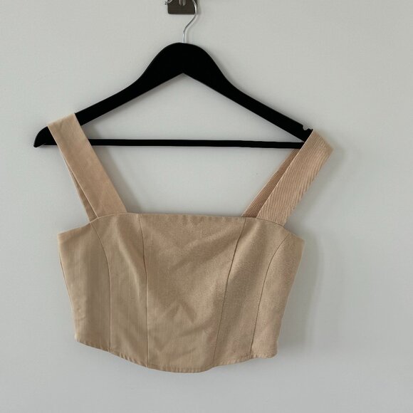 Tigermist Crop Top Tan - Picture 1 of 3